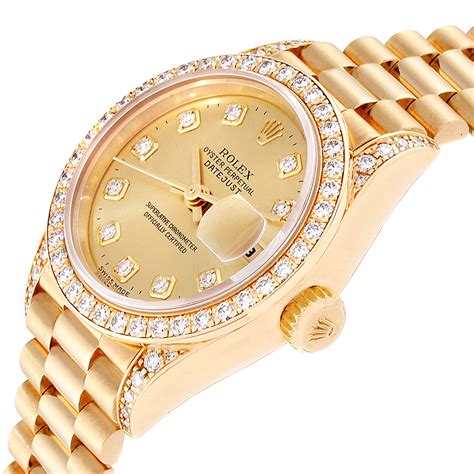 ladies gold presidential rolex watch|Rolex lady Datejust 26mm.